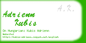 adrienn kubis business card